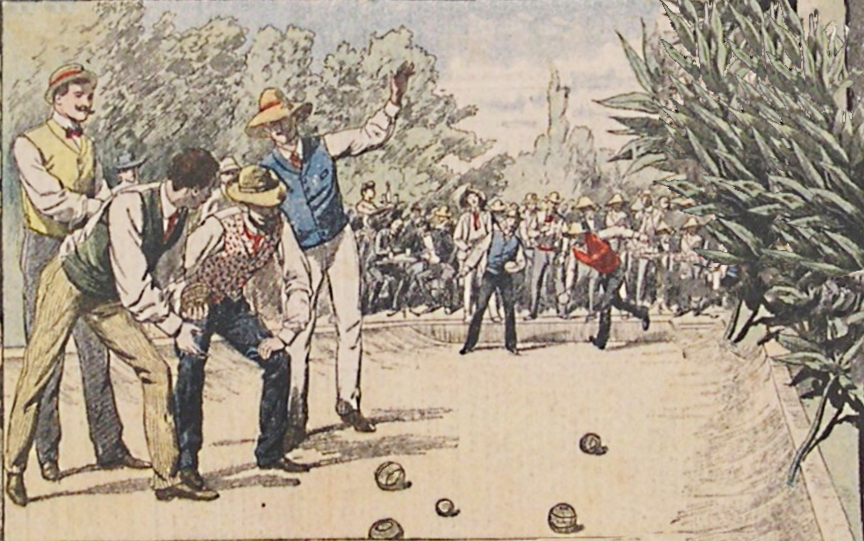 Boule de fort à Anières en 1904 avec le Petit Journal