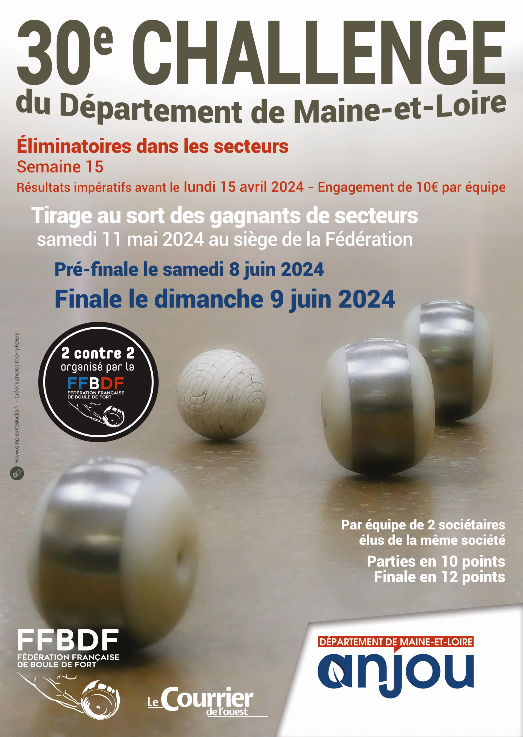 30e challenge départemental du 49 par la FFBDF