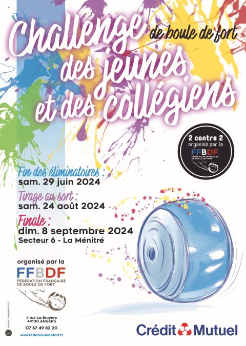 Affiche A4 ChallengeJeunesEtCollegiens FFBDF 24